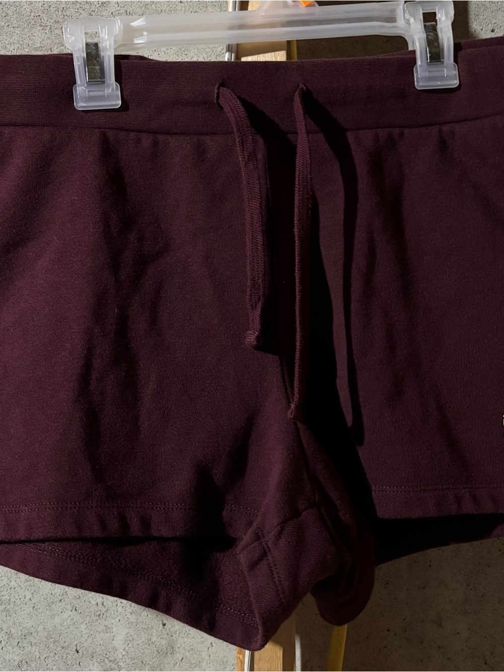 Vans Women's Maroon Drawstring Athletic Shorts